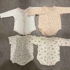 ロンパース　長袖　半袖　女の子　肌着　60 〜　70 まとめ売り　4枚セット