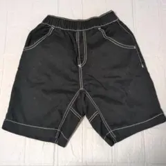 4 西松屋 キッズ【100】ハーフパンツ シンプル 男の子 100% 黒