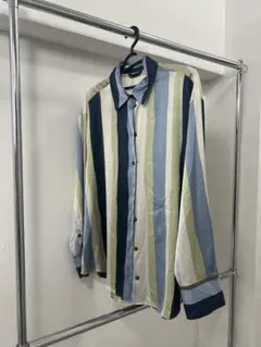 ZARA ストライプ柄 長袖シャツ マルチカラーのサムネイル