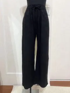 ZARA/フラワー柄入りワイドストレートパンツ
