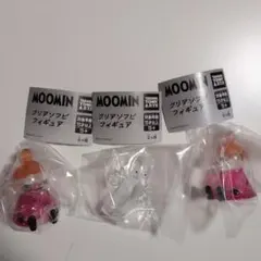 ムーミン　クリアソフビフィギュア、リトルミイ、ニョロニョロ