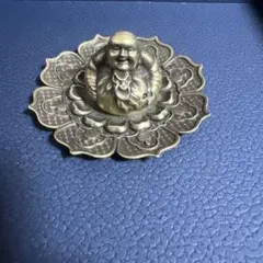 旧蔵 時代物 文房具 銅製 文鎮置物 筆置き 根付け アンティーク 骨董品 