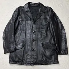 AVIREX レザージャケット テーラード メンズ サイズL 羊革 本革 黒