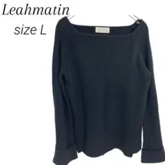 【Leahmatin】リアマティン レディース 袖折り返し スクープド・ネック