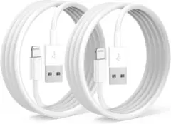 ★iPhone 充電ケーブル MFI認証 1.8m 2本 ライトニング 急速充電