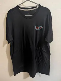 adidas 24/7 グラフィックTシャツ ブラック US古着