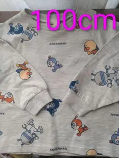新品✦ アンパンマン 100cm トレーナー 薄手 ドキンちゃん バイキンマン