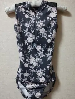 stina バレエ レオタード 花柄 ジップアップ　大人Lのサムネイル