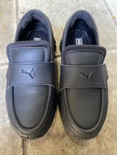 Puma ブラック ローファー スニーカー 24cm