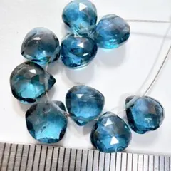 高品質＊ロンドンブルートパーズ＊ペアシェイプカットi34 - メルカリ