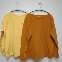 ボートネック コットン　長袖Tシャツ　セット　コーエン　レディース　М　L