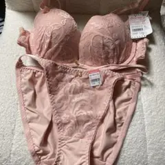 C75サイズaimerfeelエメフィールフラワーレースブラジャーショーツセット