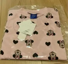 ミニーちゃん　ピンク　ハート　長袖　ロンt