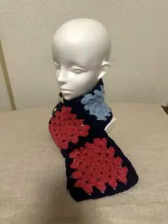 モチーフ編み マフラー