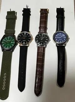 中国製クォーツ腕時計4点セット