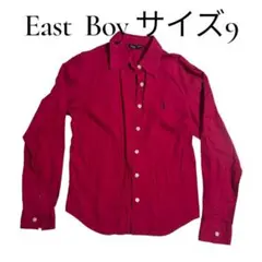 East Boy サイズ9号 ボタンダウン　長袖シャツ　マゼンタ　ピンクのサムネイル