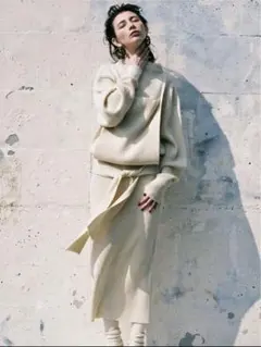 TAN レース編み　ニット　ラップ　巻き　スカート　黒