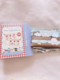 新発売】sanrio シークレットフラットミニポーチ ケーキ 【ポチャッコ