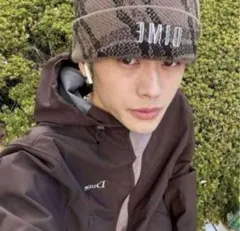 ケンタウロス健太さん着用　DIME チェック柄 ニット帽