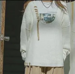 niko and... てぃらさんプロデュース 編み編みワッフルプルオーバー