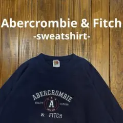 【Abercrombie & Fitchアバクロ】ネイビースウェット トレーナー