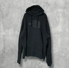ノースフェイス ビッグロゴ プルオーバーパーカー 黒 XXL