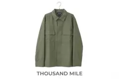 THOUSAND MILE新品メンズシャツジャケット M程度サンプルのサムネイル
