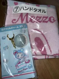 メゾピアノ　サンリオ当たりくじハンドタオル＆アクリルチャームブルー