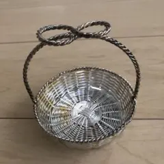 シルバー　バスケット　未使用品のサムネイル