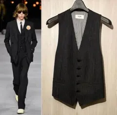 ディオールオム DIOR HOMME】名作 プリーツジレベスト エディスリマン