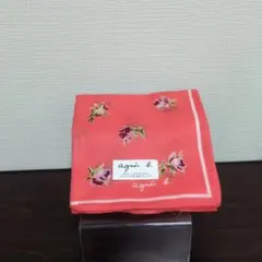 agnis b. 花柄 ピンク/レッド　ハンカチのサムネイル