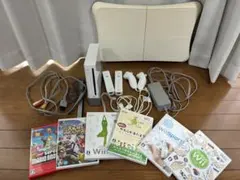 Wii本体、リモコン、バランスボード、ゲームソフトセット