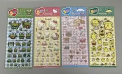 本物　韓国限定　ぷっくりシール　シナモンロール　ポムポムプリン　キティ　ケロッピ