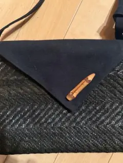 ハンドメイド ヘリンボーン ショルダーバッグ