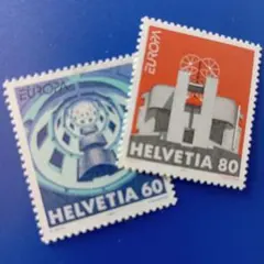 外国切手 スイス 1993年 現代建築 2V