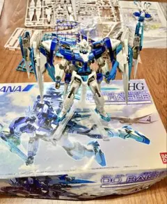 HG 1/144 ダブルオーライザー ANAオリジナルカラー　組立済み2機セットのサムネイル