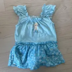 エルサ 水着 フリル付き 水色 100cm~