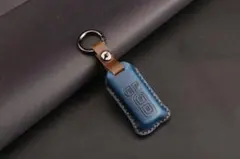 【eh01-25-W】ネービー 本革スマートキーカバー ホンダ 本田 Honda