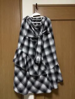 CHIP CLIP チェック柄ロングスカート