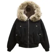 大本命⭐️新品・エッジライン裏ボアジャケット ファー付き PCTOKYO XL 大本命⭐️新品・エッジライン裏ボアジャケット ファー付き