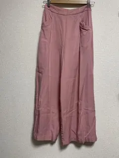ZARA ピンク ガウチョパンツ ワイドパンツ　サイドポケット付き　涼しい
