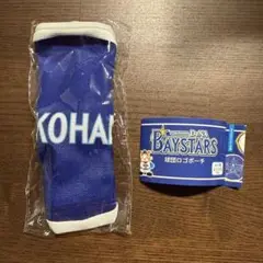 横浜　DeNA ベイスターズ 球団ロゴポーチ　YOKOHAMA ロゴ青