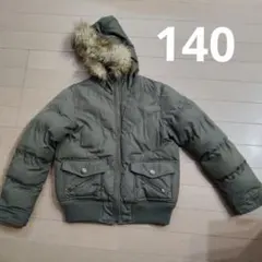 140サイズ オリーブグリーンジャケット あったかもこもこ
