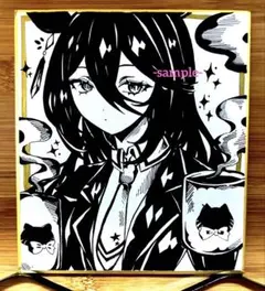 ウマ娘　マンハッタンカフェ　アナログ　手描きイラスト　ファンアート