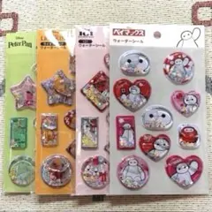 ディズニー　ウォーターシール　『４枚セット』　セリア