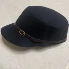 ベネリモンタコーネ ラナウールキャップ ネイビー フリーサイズ イタリア製