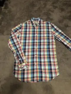 LACOSTE 長袖チェックシャツ コットン　S ネルシャツ