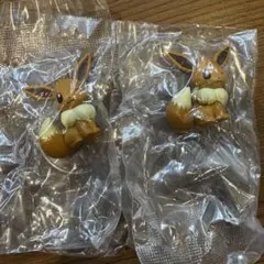 じ*ん様 ポケモン　しっぽみてみてフィギュア　イーブイ2個セット