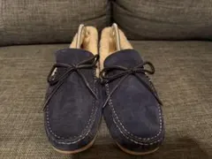 Ugg ネイビー スエード スリッポン 7