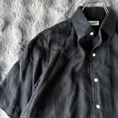 Wild Life Tailor リネンライク 半袖シャツ ブラック Mサイズのサムネイル